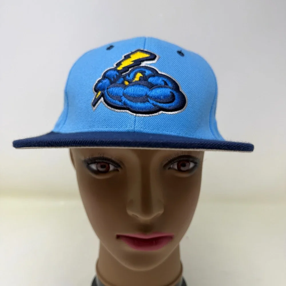 Trenton Thunder Youth Snapback Hat MiLB Minor League Baseball Light Blue Navy
